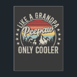 Peepaw Like A Grandpa Only Cooler Retro Briefkaart<br><div class="desc">Peepaw Like a Grandpa Only Cooler vaderschap Retro  Funny Crew Grafisch ontwerp Gift Standaard Briefkaart Classic Collectie.</div>