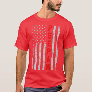 Peepaw Patriotic Funny Fathers Dag Amerika T-shirt