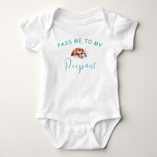Peepaw Rivierkreeft Baby T-shirt (Voorkant)