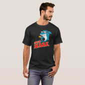 Peepaw Shark Dearing Cool Zonnebril Wijnliefhebber T-shirt (Voorkant volledig)