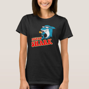 Peepaw Shark Dearing Cool Zonnebril Wijnliefhebber T-shirt