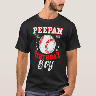 Peepaw van het honkbal-thema op zondag t-shirt