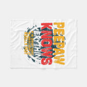 Peepaw weet alles grappig peepaw vaders dag g fleece deken (Voorkant (Horizontaal))