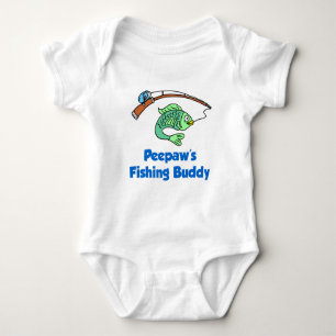 Peepaw's Vissende boeddy Romper