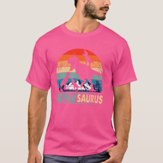 Peepawsaurus T Rex Peepaw Dinosaur 3 Kinder Funny  T-shirt