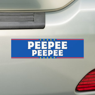 PeePee PooPoo 2024 Bumpersticker Sticker