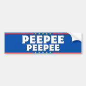 PeePee PooPoo 2024 Bumpersticker Sticker (Voorkant)