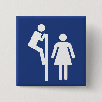 Peeper Vierkante Button 5,1 Cm