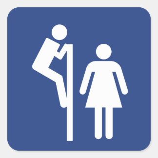 Peeper Vierkante Sticker