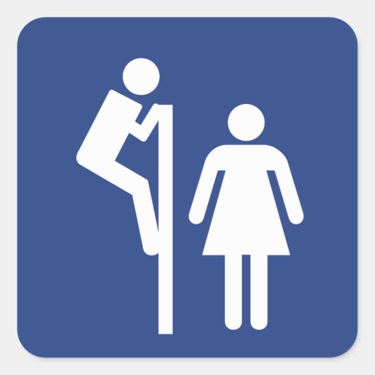 Peeper Vierkante Sticker (Voorkant)