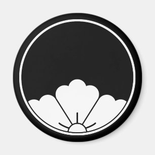 Peephole-uitzicht rhombic chinese flower in thread magneet