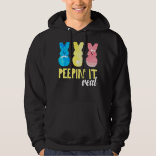 Peepin It Echt Shirt Happy Easter Bunny Egg Hunt