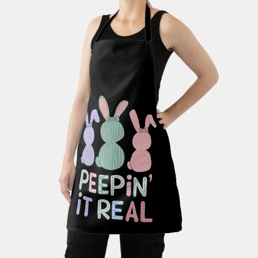 Peepin' It Real Bunny Rabbits Easter Bunnies Schort (Insitu)