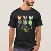 Peepin It Real Happy Easter Bunny Egg Hunt Kind Hi T-shirt (Voorkant)