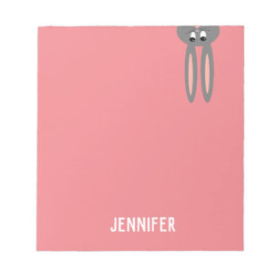 Peeping Bunny - Aangepaste laptop Notitieblok