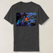 Peeping Clownfish op het koraalrif T-shirt (Design voorkant)