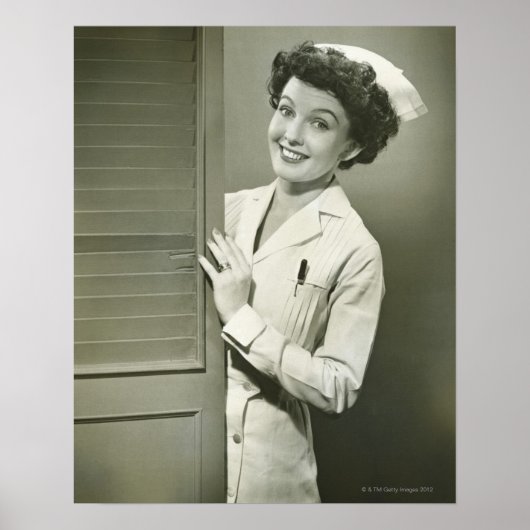 Peeping Nurse Poster (Voorkant)
