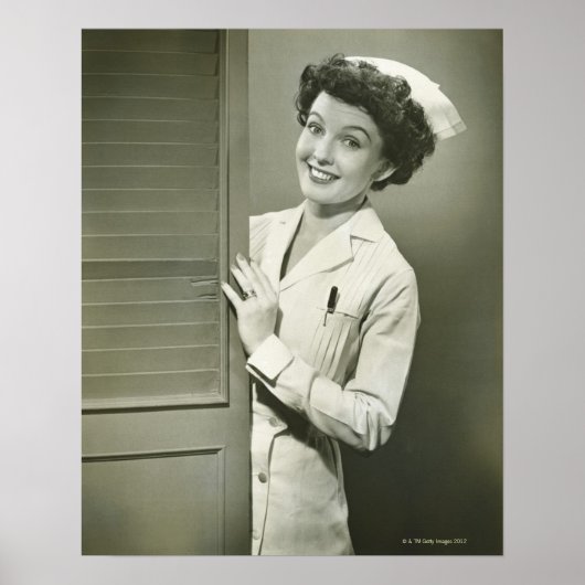 Peeping Nurse Poster (Voorkant)