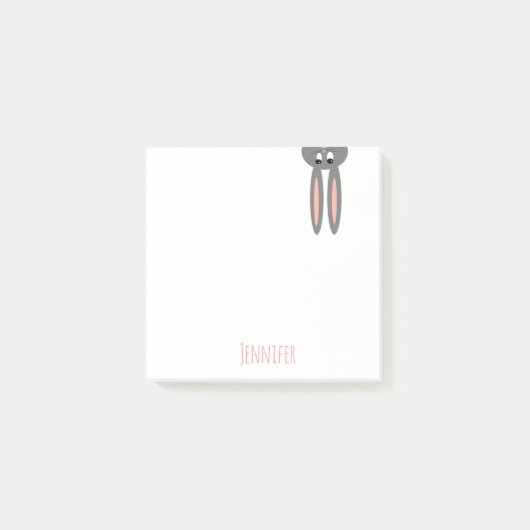 Peeping Paashaas Gepersonaliseerde Post-it Notitie Post-it® Notes (Voorkant)