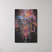 Peeping Through Pat Hartman's Bedroom Window Canvas Afdruk (Voorkant)