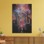 Peeping Through Pat Hartman's Bedroom Window Canvas Afdruk (Insitu (Woonkamer))