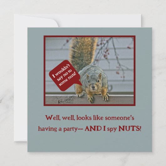 "PEEPING-TOM SQUIRREL" KAART (Voorkant)