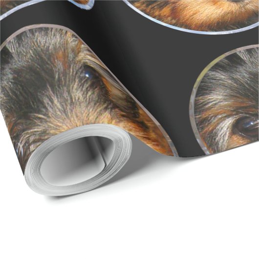 Peeping Yorkie Cadeaupapier (Rol Hoek)