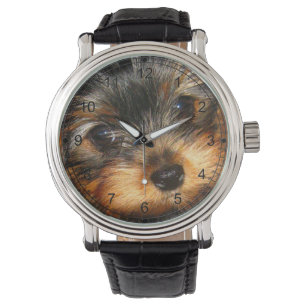 Peeping Yorkie Horloge