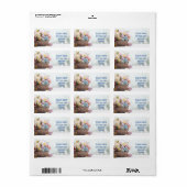 Peeps, Bunnies, & Postverrukking: Versier Pakket Etiket (Full Sheet)