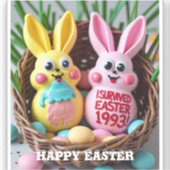 Peeps Gone Wrong" Sticker Sheet – 90s Easter Fail (Voorkant)