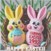 Peeps Gone Wrong" Sticker Sheet – 90s Easter Fail (Voorkant)