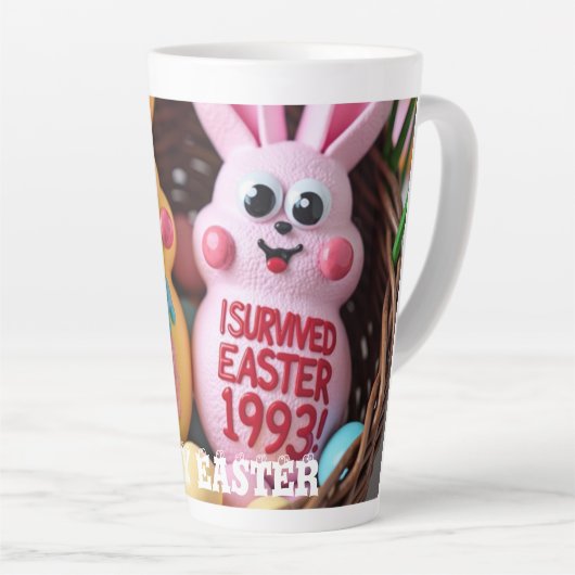 Peeps Gone Wrong" Sticker Sheet – 90s Easter Fail Latte Mok (Rechterhoek)