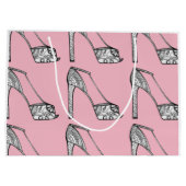 Peeptoe Platform Pump Gift Bag Groot Cadeauzakje (Achterkant)