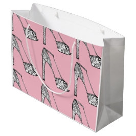 Peeptoe Platform Pump Gift Bag Groot Cadeauzakje