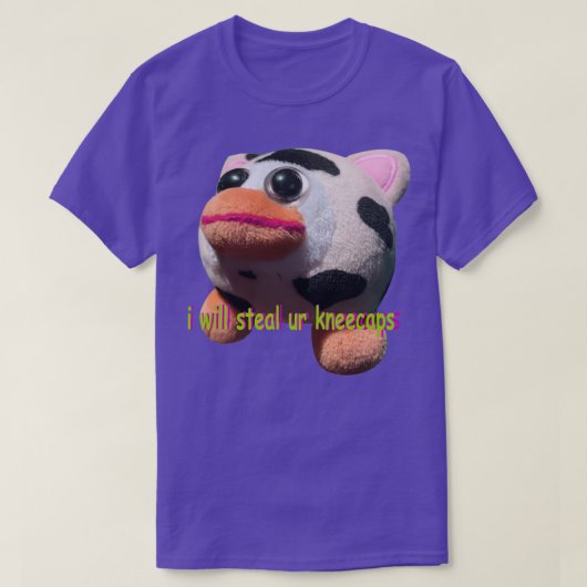 Peepy zal onze kniekappen stelen t-shirt (Design voorkant)