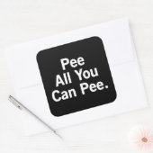 Peer alles wat je kunt plassen. vierkante sticker (Envelop)