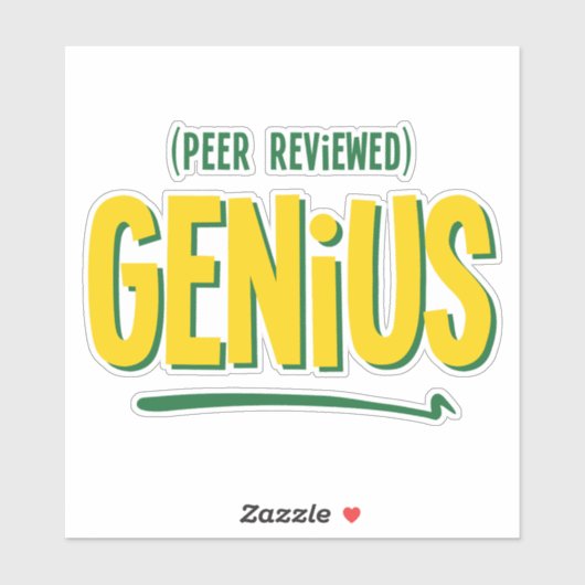 Peer Beoordeeld Genius Vinyl Sticker (Vel)