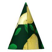  peer botanisch: lichtgroen feesthoedjes (Achterkant)