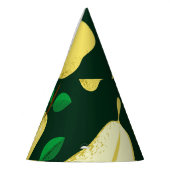  peer botanisch: lichtgroen feesthoedjes (Links)