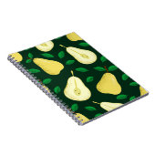 peer botanisch: lichtgroen notitieboek (Rechterzijde)