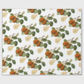  peer botanische illustratie cadeaupapier (Vlak)