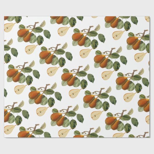 peer botanische illustratie cadeaupapier (Vlak)