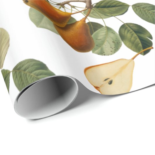  peer botanische illustratie cadeaupapier (Rol Hoek)