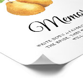 Peer bruiloftsfeest herinneringen met de bruid poster (Hoek)
