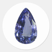 peer-cut saffier ronde sticker (Voorkant)