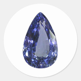 peer-cut saffier ronde sticker