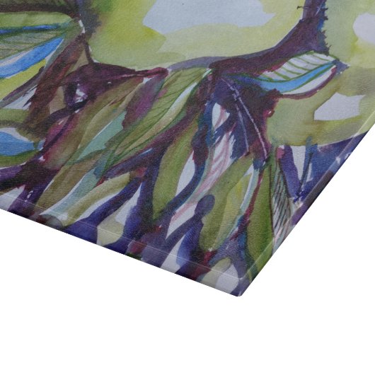 Peer en groen snijplank (Hoek)