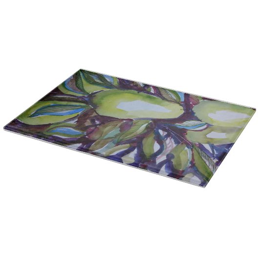 Peer en groen snijplank (Hoek)