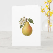 Peer en witte bloesems kaart (Gele Bloem)