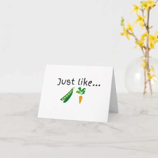 Peer- en wortelblanco kaart (Gele Bloem)